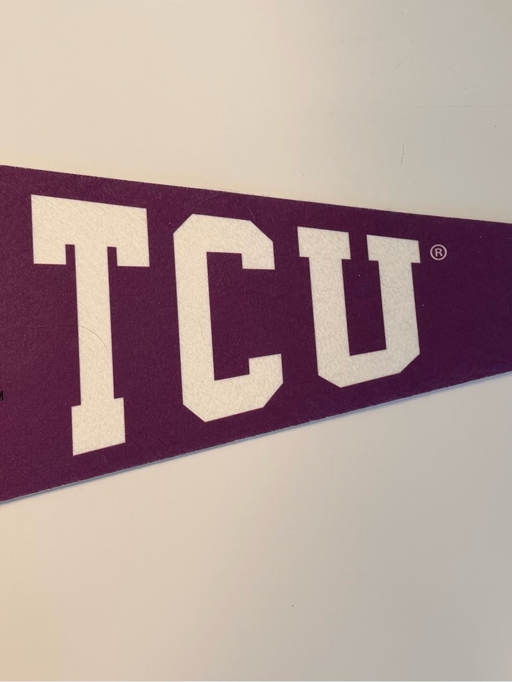 TCU Fan Bundle- Pennant, mini football, foam finger, Pom-Pom, & straw topper